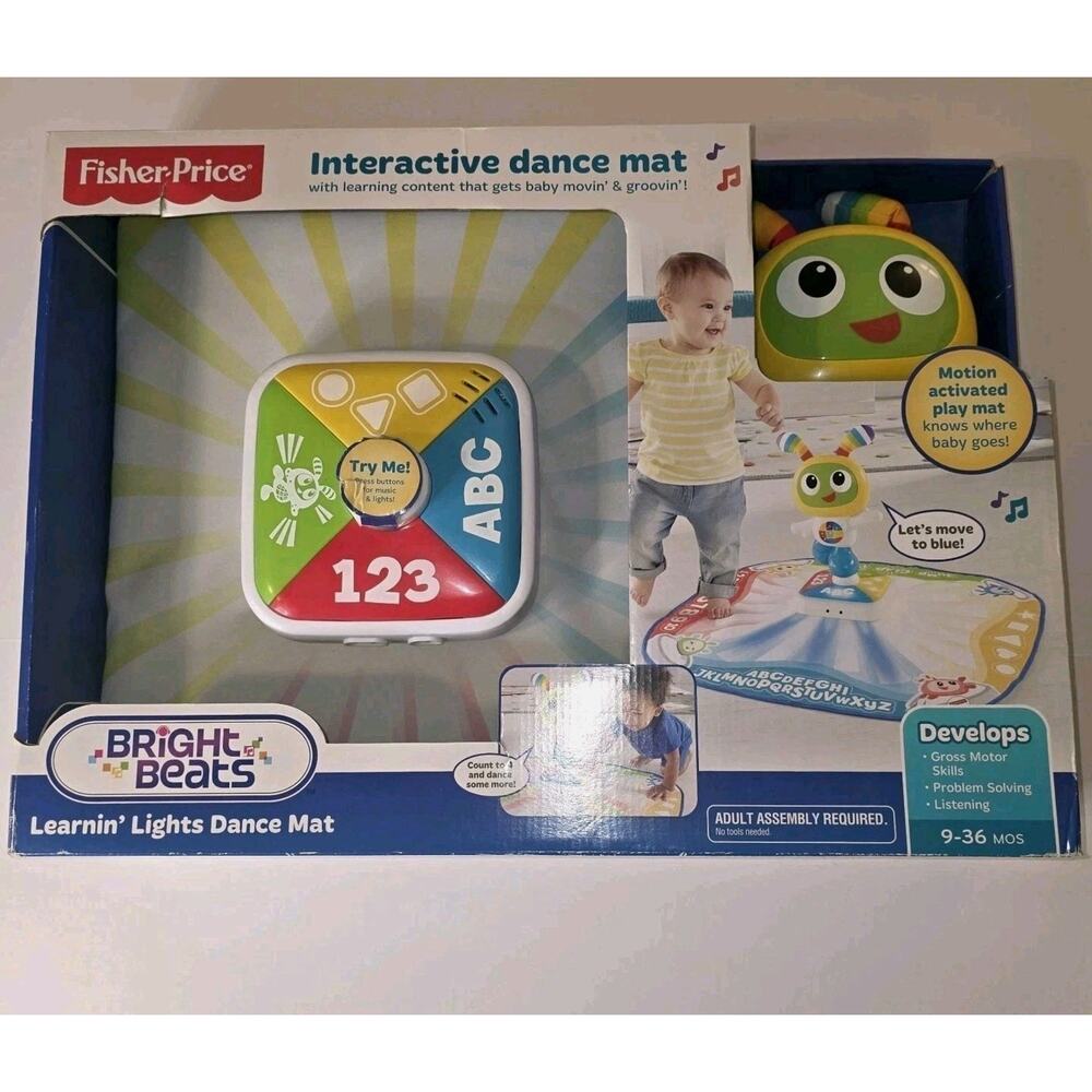 Fisher Price Bright Beats Learnin Lights Dance Mat BeatBo DPN44 Interactive NIB